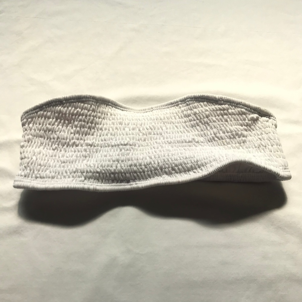 Bamba Swim Top // Smocked Bandeau Top